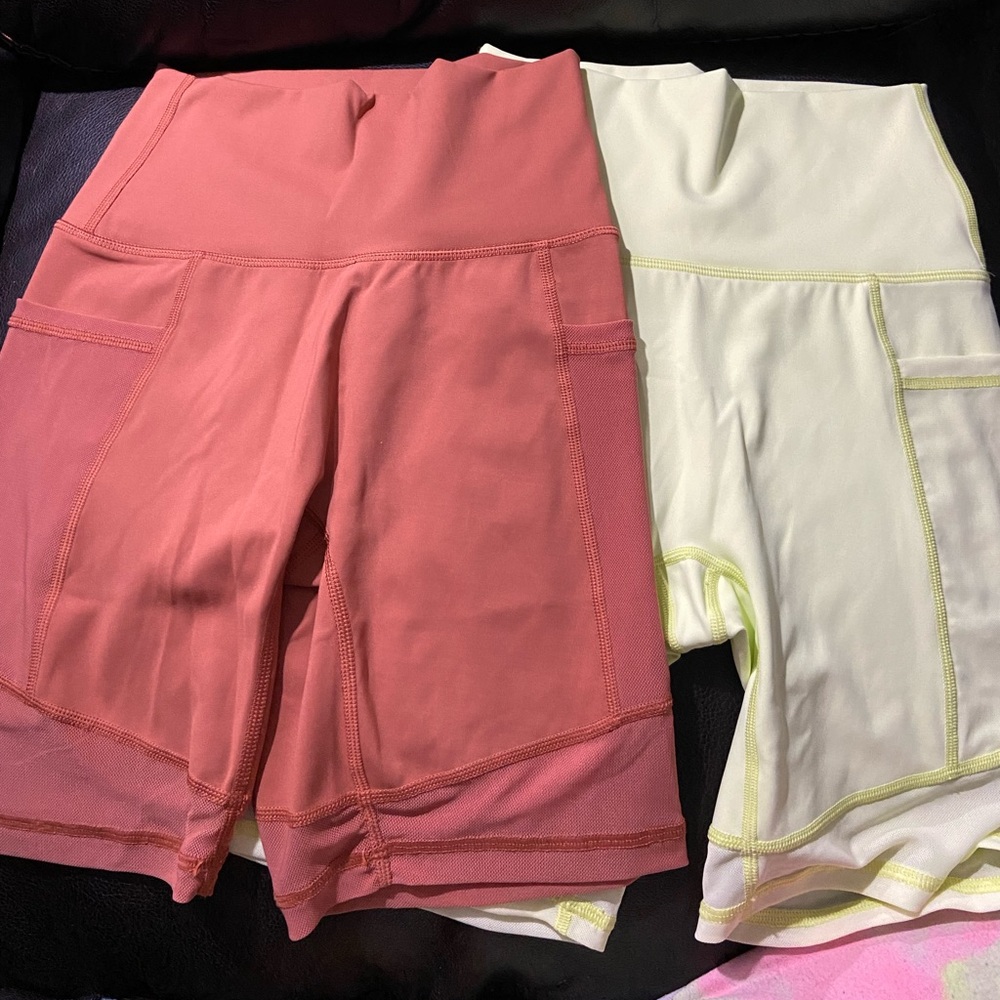 Aeries High waisted mesh biker shorts